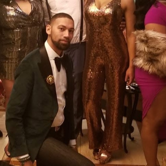 Sequined Pant Jumpsuit - Picture 4 of 4